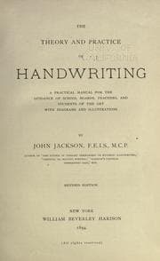 Tapa de The theory and practice of handwriting