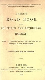 Tapa de Drake's Road Book of the Sheffield and Rotherham Railway