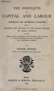 Tapa de The conflicts of capital and labour