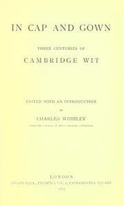 Tapa de In cap and gown, three centuries of Cambridge wit