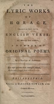 Tapa de The lyric works of Horace