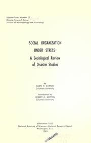 Tapa de Social organization under stress