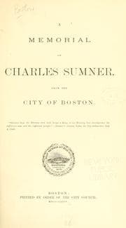 Tapa de A memorial of Charles Sumner