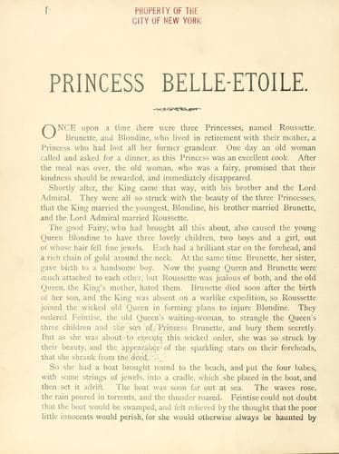 Tapa de Princess Belle-Etoile.