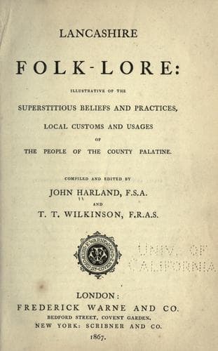 Tapa de Lancashire folk-lore