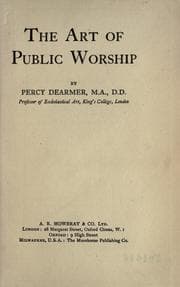 Tapa de The art of public worship