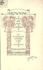 Tapa de Browning, poet and man
