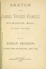 Tapa de Sketch of the James Tweed family, Wilmington, Mass