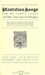 Tapa de Plantation songs for my lady's banjo, and other Negro lyrics & monologues