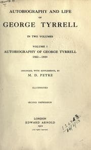 Tapa de Autobiography and life of George Tyrrell in two volumes