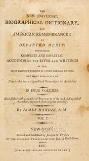 Tapa de The new universal biographical dictionary, and American remembrancer of departed merit