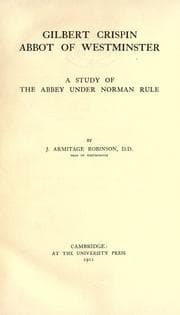 Tapa de Gilbert Crispin, abbot of Westminster