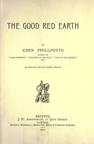 Tapa de The good red earth
