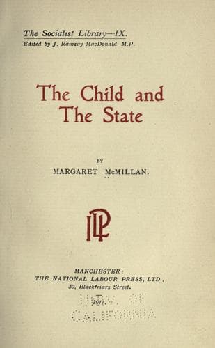 Tapa de The child and the state