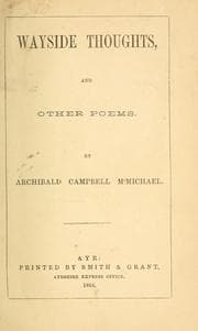 Tapa de Wayside thoughts and other poems