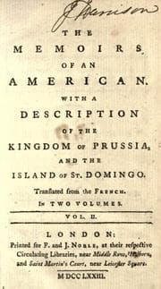 Tapa de The memoirs of an American
