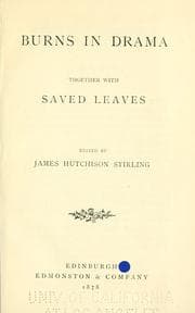 Tapa de Burns in drama
