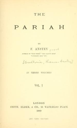 Tapa de The pariah