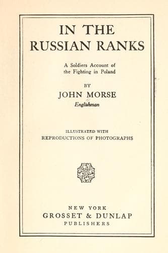 Tapa de In the Russian ranks