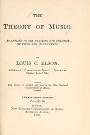Tapa de The theory of music