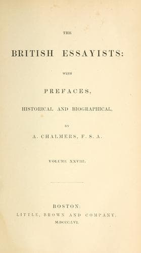 Tapa de The British essayists