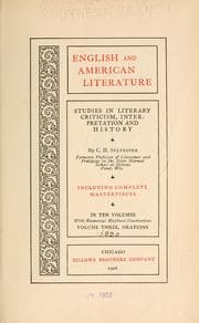 Tapa de English and American literature