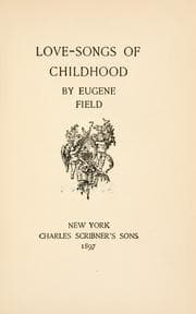Tapa de Love-songs of childhood