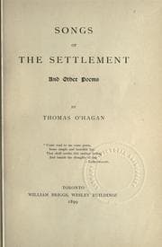 Tapa de Songs of the settlement