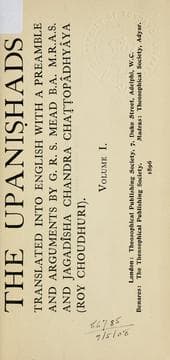 Tapa de The Upanishads
