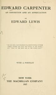 Tapa de Edward Carpenter