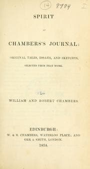Tapa de Spirit of Chambers's journal