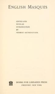 Tapa de English masques