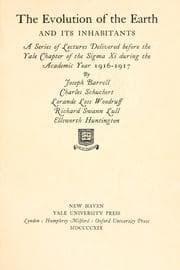Tapa de The evolution of the earth and its inhabitants