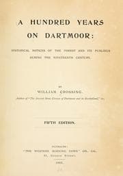 Tapa de A hundred years on Dartmoor
