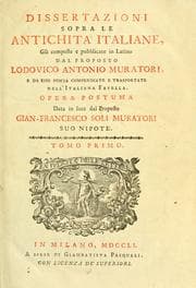 Tapa de Dissertazioni sopra le antichit©Ła italiane
