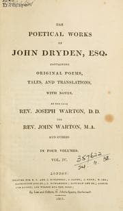 Tapa de Poetical works, containing original poems, tales, and translations, with notes