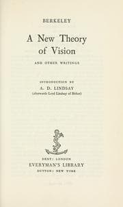 Tapa de A new theory of vision