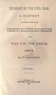 Tapa de Vermont in the civil war