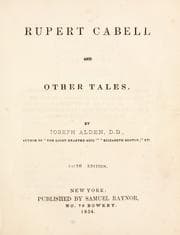 Tapa de Rupert Cabell