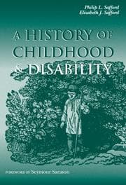 Tapa de A history of childhood and disability