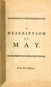 Tapa de A description of May