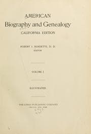 Tapa de American biography and genealogy