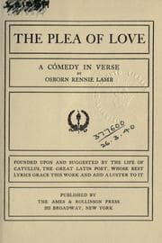 Tapa de The plea of love, a comedy in verse