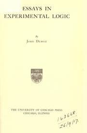 Tapa de Essays in experimental logic