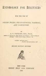 Tapa de Entomology for beginners