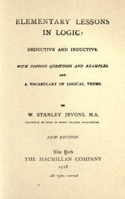 Tapa de Elementary lessons in logic: deductive and inductive