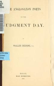 Tapa de The Anglosaxon poets on the judgment day ..