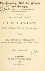 Tapa de The Epistles to the Thessalonians
