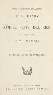 Tapa de Diary, from 1659 to 1669, with memoir