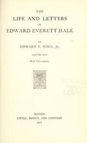 Tapa de The life and letters of Edward Everett Hale
